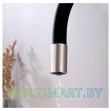 Смеситель Paulmark Salix Sa213419-NI (черный/никель) картинка 8